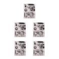 thumbnail image 1 of Transemion Tampons Transparents pour Scrapbook Frame Journal Plusieurs Styles Portables et Fiables comme l'Image Montre 5Set, 1 of 6