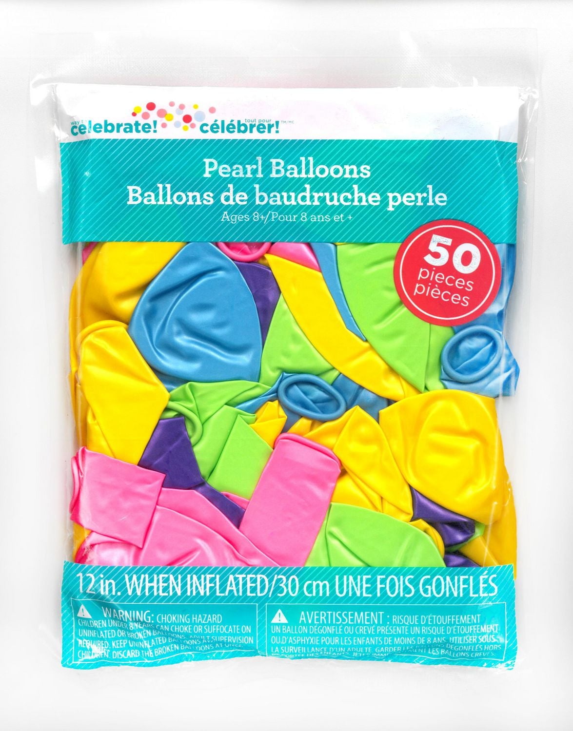 50Pcs Ballon Perle LUX Ballon en latex à l'hélium 50 CT x 12 po