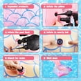 thumbnail image 3 of Silla inflable para piscina con forma de cola de sirena con portavasos, color rosa, 3 of 6