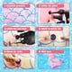 thumbnail image 3 of Silla inflable para piscina con forma de cola de sirena con portavasos, color rosa, 3 of 6