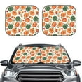 thumbnail image 2 of Yiaed Autumn Pumpkins Print Car Front Windshield Sun Shade,Foldable Anti-UV Car Sunshade for Front Window for Most Vehicles-Small, 2 of 5