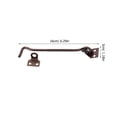 thumbnail image 2 of FUTUREORYY 2pcs Safety Hook And Eye Latch Iron Antique Bronze Quick Lock And Unlock For Gates, 2 of 6