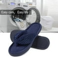 thumbnail image 5 of Women's Memory Foam Open Toe Slide Slippers with Adjustable Strap and Cozy Terry Lining, 5 of 6