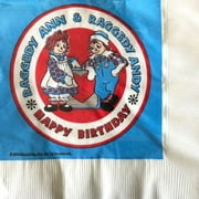 Raggedy Ann and Andy Vintage 1988 Lunch Napkins (20ct)