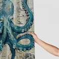 thumbnail image 3 of Orinice  Octopus Bathroom Sets with Shower Curtain and Rugs and Accessories, Nautical Teal Shower Curtain Sets, Beach Sea Ocean Shower Curtains for Bathroom,Summer Bathroom Decor  60x72, 3 of 7