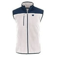 thumbnail image 2 of Men's Cutter & Buck  Oatmeal Michigan Wolverines Cascade Eco Sherpa Fleece Full-Zip Vest, 2 of 3