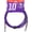 Plum Distortion, variant on Livewire Braided Instrument Cable with Ergonomic Connectors 10 ft. Electric Blue