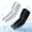 2 Pairs - Black+white, variant on UPF Cooling Compression Arm Sleeves, Breathable Lightweight UV Sun Protection for Men Women Golf Baseball Basketball