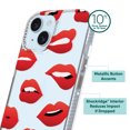 thumbnail image 4 of onn. Phone Case for iPhone 16e / iPhone 15 / iPhone 14 / iPhone 13 - Red Lips, 4 of 7