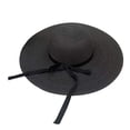 thumbnail image 1 of Wangscanis Women Paper Straw Hat, Wide Brim Bow Decor Breathable Sun Protection, 1 of 5