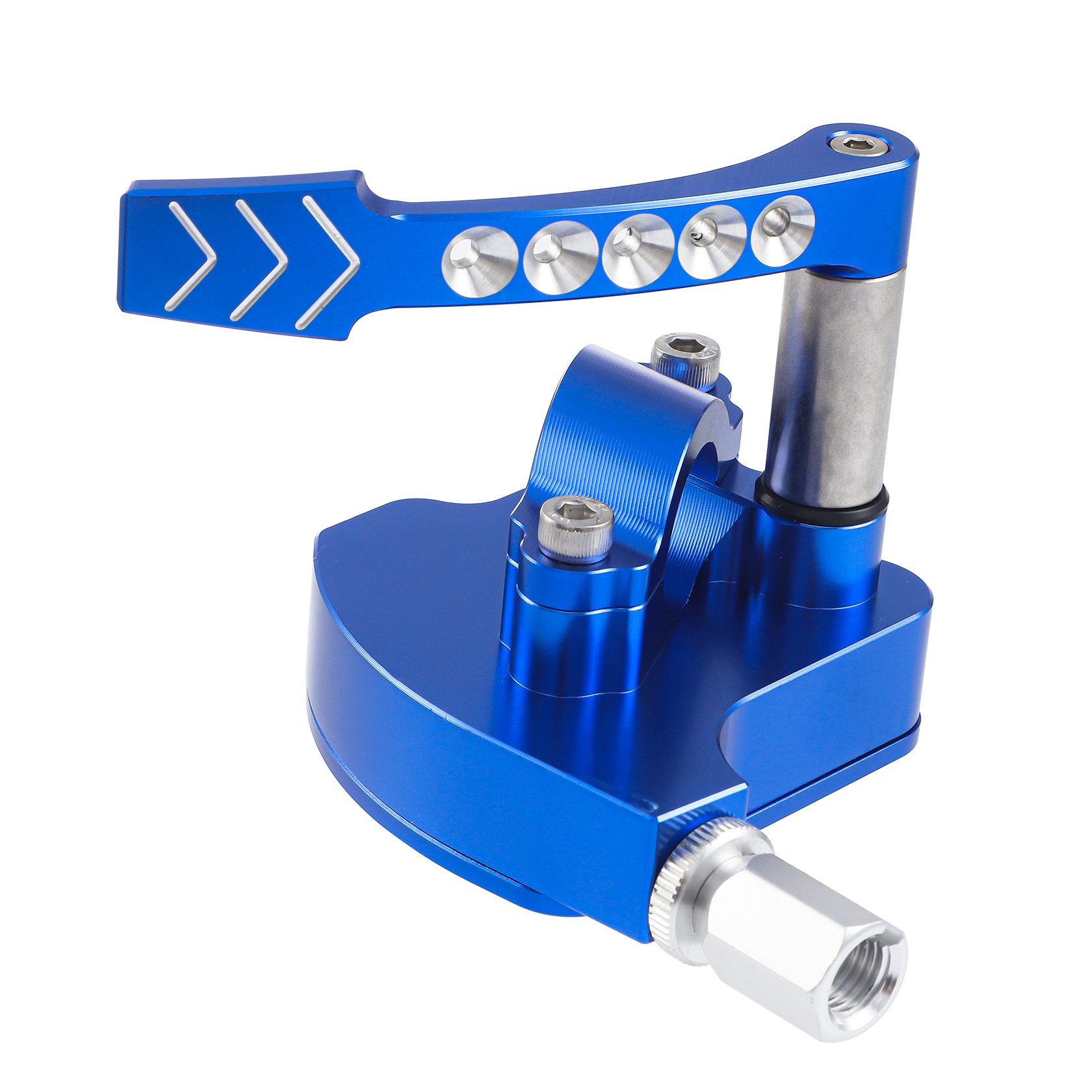 Carbole Blue Billet Thumb Throttle Assembly for Yamaha Banshee YFZ