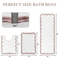 thumbnail image 5 of Bathroom Rugs Sets 3 Piece, Washable, Super Absorbent Bath Mat for Bathroom, Toilet and Tub, 5 of 9