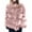Pink, variant on Herrnalise Women's Faux Fur Coat Shearling Fluffy Fuzzy Shaggy Hood Sherpa-Lined Fleece Jacket Pink,L