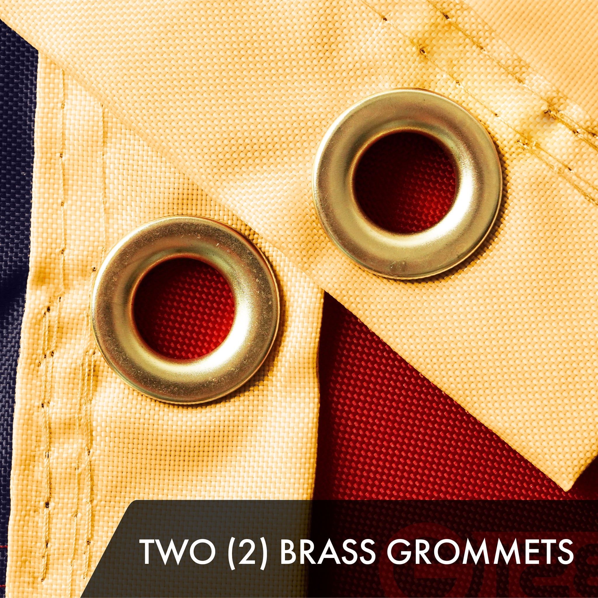 G128 Combo Pack: American USA Tea-Stained Flag 2x3 Ft & Bennington 76 Tea-Stained Flag 2x3 Ft | Both ToughWeave Pro Series Embroidered 420D Polyester, Embroidered Design, Brass Grommets