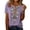 Purple, variant on MEICHEN Women's Fashionable Casual Embroidered Tops Short Sleeve T Shirts Summer Trendy Clothing for Women