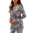 thumbnail image 2 of a.Jesdani Women's Plus Size Tunic Tops Long Sleeve V Neck Casual Blouses m-4x, 2 of 7