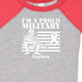 thumbnail image 4 of Inktastic Proud Military Nephew Red Friday Boys Baby Bodysuit, 4 of 5