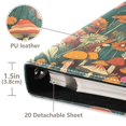 thumbnail image 3 of FORMRS 3 Ring Photo Album 4"x6" Self Adhesive Large Capacity PU Leather Cover, Floral Mushroom, 3 of 8