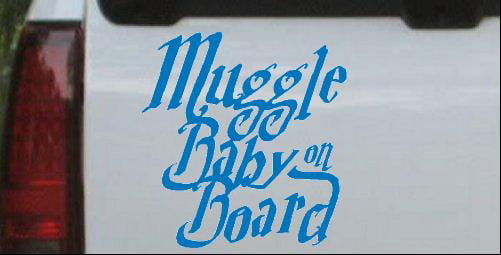 Muggle Graphic Die Cut decal sticker Car Truck Boat Window/ Laptop 7" 