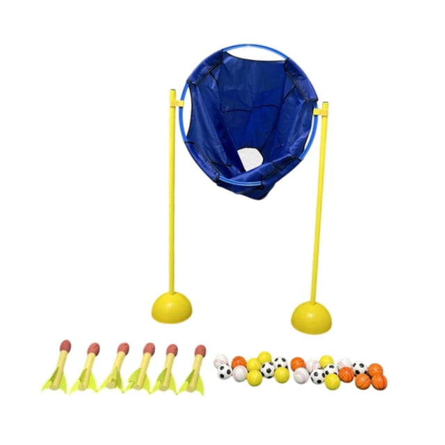 Juego de interior de juguete de lanzamiento de pelota, juguete de regalo de cumpleaños, fiestas de fiesta para niños para niños pequeños niños 3 4 5 6 azul