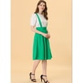 thumbnail image 5 of Vestido General de Cintura Elástica Allegra K para Mujer Verde M, 5 of 5
