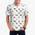thumbnail image 3 of Balery Various Rooster Printed Men’s Short Sleeve Polo Shirt, Midweight Men's Shirt,Golf Polo shirts -Small, 3 of 9