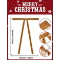 thumbnail image 4 of TETOU 6pcs Christmas Garland Swag Bow,23.5x15.5 Inch Rustic Vintage Large Xmas Staircase Wreath Bows for Christmas Tree Staircase Indoor Outdoor Decorations(Light Brown), 4 of 9