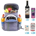 thumbnail image 3 of Waterproof Cooler Bag Backpack Picnic Backpack For Camping And Hiking (Gray), 3 of 7