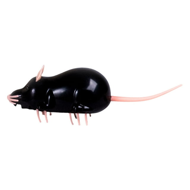 TISHITA Cat Toy Running Funny Interactive Play Electronic Rat Mouse for Black