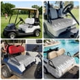 thumbnail image 6 of Golf Cart Seat Covers for 2 Seater,Grey Christmas Microfiber Cart Seat Towel Blanket,Vintage Farmhouse Pine Tree Snowflakes Absorbent Breathable Non Slip Bench Seats Protector for Golf Course 51"x31", 6 of 9