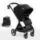 thumbnail image 1 of Reversible Baby Stroller, ELITTLE EMU Full-Size Toddler Stroller, Full Recline Cockpit Compact Stroller, 0-36 Months Newborn Infant Stroller, All-Terrain Stroller for City, Outdoor, Travel (Black), 1 of 5