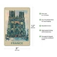 thumbnail image 2 of France - Cathedral of Our Lady of Reims (La Cathedral De Reims) - Vintage Travel Poster by Maurice Utrillo c.1910s - 8 x 12 inch Vintage Metal Tin Sign, 2 of 4