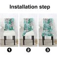 thumbnail image 5 of Art Tropical Summer Chair Cover Watercolor Leaves Leaf Slipcovers for Chairs Set of 4 Stretch Removable Washable Chair Covers for Dining Room Hotel Kitchen, 5 of 5