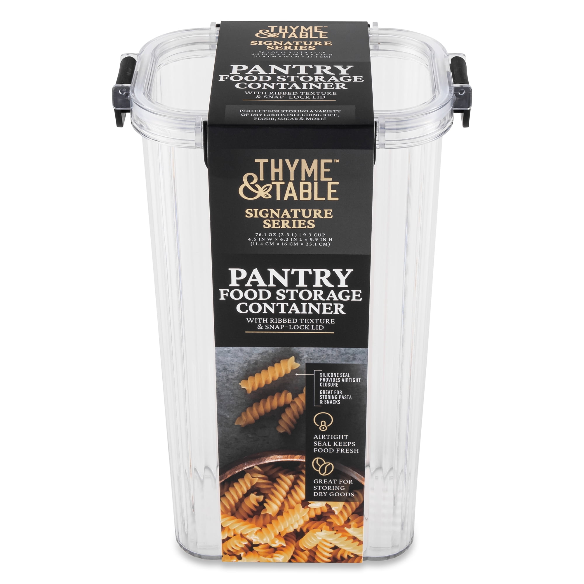 Thyme & Table 9.3 Cup Plastic Pantry Storage Container, Clear