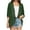 Green, variant on jsaierl Women's Solid Puff Sleeve Kimono Cardigan Loose Chiffon Cover Up Casual Blouse Tops