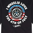 thumbnail image 3 of Hot Wheels - I Wheelie Love 4th of July - Toddler And Youth Long Sleeve Graphic T-Shirt, 3 of 5