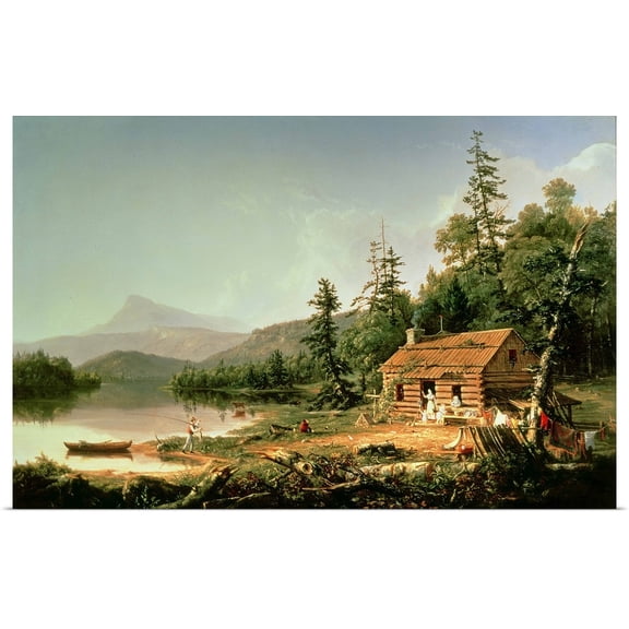 Great BIG Canvas | Rolled Thomas Cole Poster Print entitled Home in the Woods, 1847