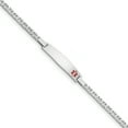 thumbnail image 1 of Sterling Silver Rhodium-plated Medical ID Anchor Link Bracelet 8 Inch "Bracelets, 1 of 2