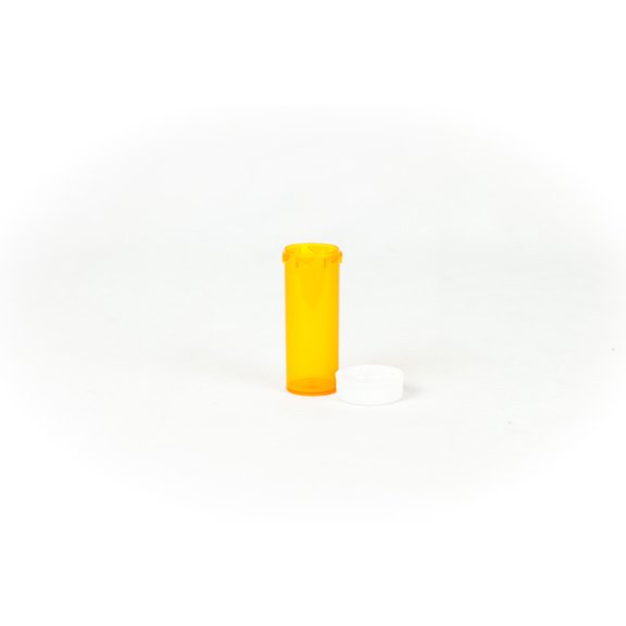 AMBER Push-N-Turn Vials with Child Resistant Caps