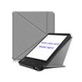 thumbnail image 4 of Graflsoa Slim Leather Cover for Kobo Libra H2O 7" E-Reader with Sleep/Wake Function, Lightweight & Durable, Black, 4 of 7