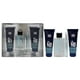 thumbnail image 1 of Prestige The New Brand de New Brand para hombres: juego de regalo de 4 piezas en spray EDT de 3.3 oz, spray EDT de 0.5 oz, gel de ducha de 4.4 oz, después del afeitado de 4.4 oz, 1 of 2