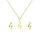 thumbnail image 2 of Liquidación de ofertas flash Conjunciones con collares y pendientes de acero inoxidable Fiudx, 2 of 7