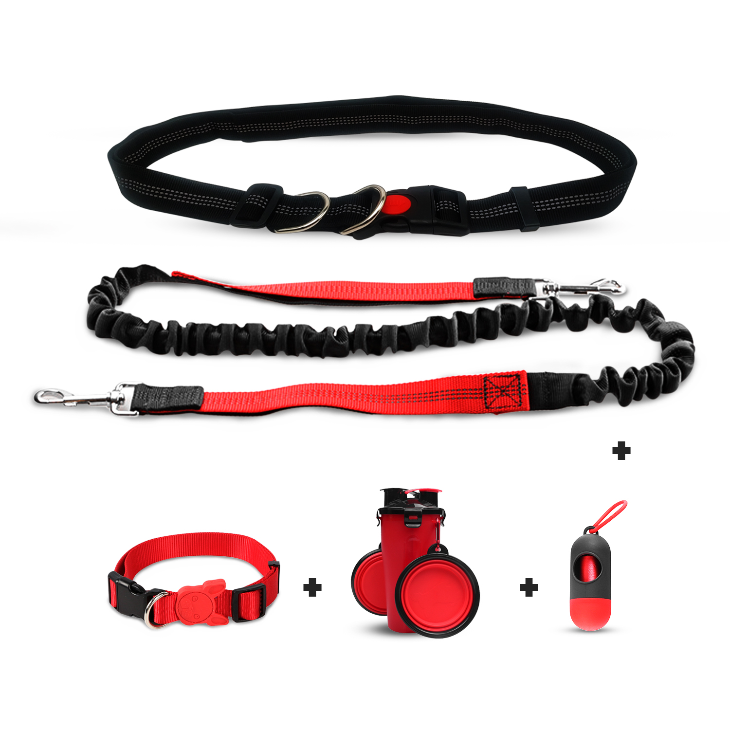 MERRYLIFE Hands Free Dog Leash Heavy Duty Rope Bungee Leash with Anti