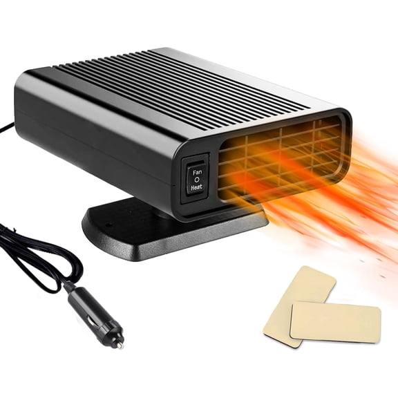 2026 New Car Heater, 150W 12V Portable Heater Anti-Fog Plug in Cigarette Lighter Defroster 2 in 1 Heating/Cooling Mini Car Defroster Windshield Defogger Defroster for All Car