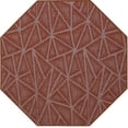 thumbnail image 2 of Furnish My Place Geometrical Pattern Indoor/Outdoor Refine Rust Rug, Abstract Area Rug, Doorway Mat, Contemporary Rug for Living Room, Entryway, Made in USA, 2' Octagon - Set of 20, 2 of 5