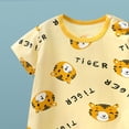 thumbnail image 4 of YEPGAR Baby Boys Girls Bodysuits Short Sleeve Summer Baby Boy Infant Clothes Baby Onsies Infant Baby Boy Clothes for 0-24 Months (A19 Yellow, 18-24 Months), 4 of 4