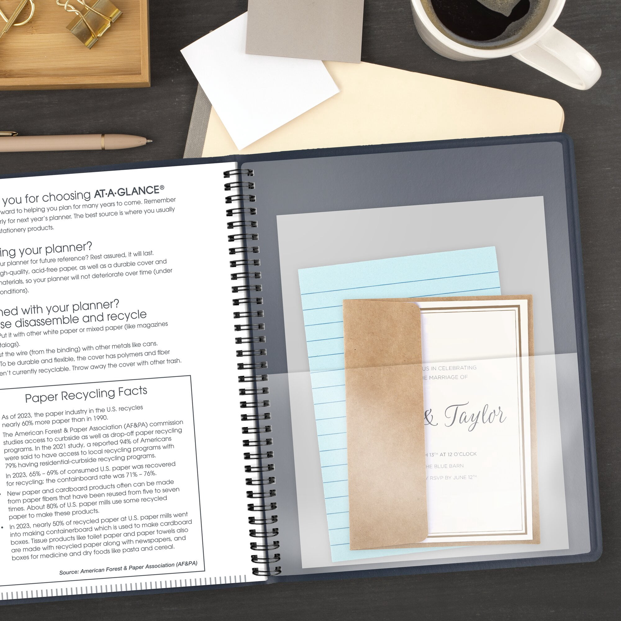 AT-A-GLANCE 2027 Weekly Appointment Book Planner Navy Large 8 14 x 11 - Weekly