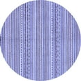 thumbnail image 1 of Ahgly Company Machine Washable Indoor Round Abstract Blue Modern Area Rugs, 6' Round, 1 of 4