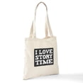 thumbnail image 7 of CafePress - I Love Story Time Tote Bag - Unisex Canvas Tote Bag, Beige, 1-Piece, 7 of 7