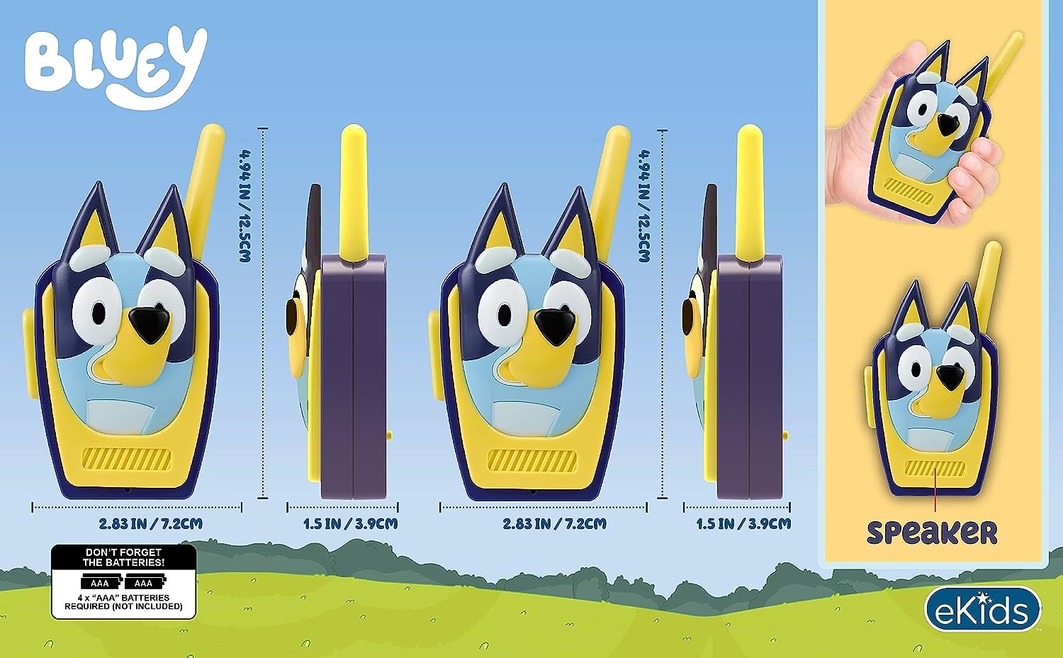 Bluey Walkie Talkies with Extended Range photo 2